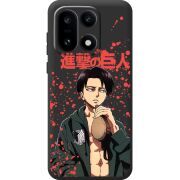 Чорний чохол BoxFace OnePlus 15 Атака Титанов Леви