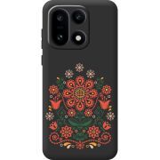 Чорний чохол BoxFace OnePlus 15 Ukrainian Ornament