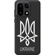 Чорний чохол BoxFace OnePlus 15 Тризуб монограмма ukraine