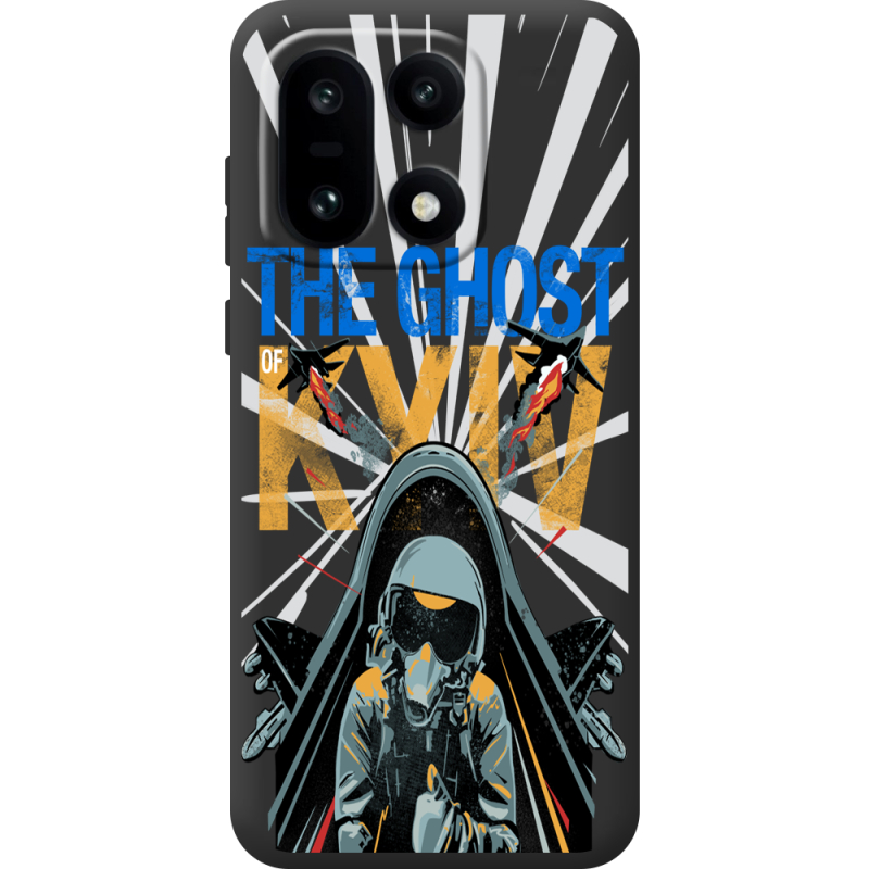 Чорний чохол BoxFace OnePlus 15 Привид Києва в дії