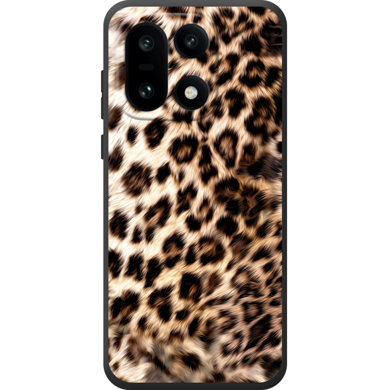 Чорний чохол BoxFace OnePlus 15 Леопардовий