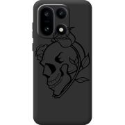 Чорний чохол BoxFace OnePlus 15 Skull and Roses