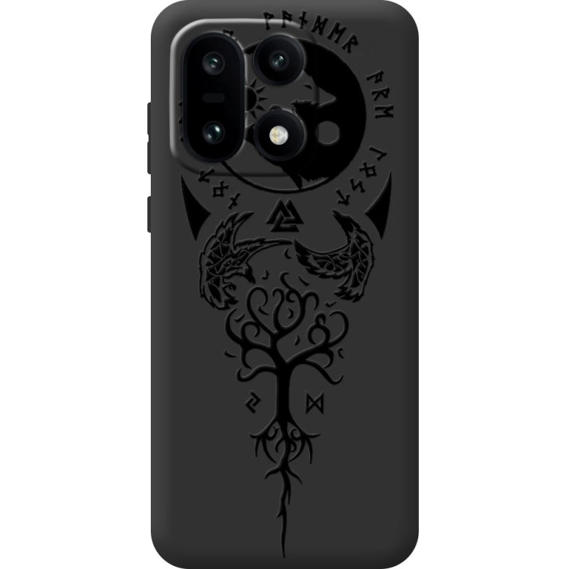 Чорний чохол BoxFace OnePlus 15 Hugin and Munin