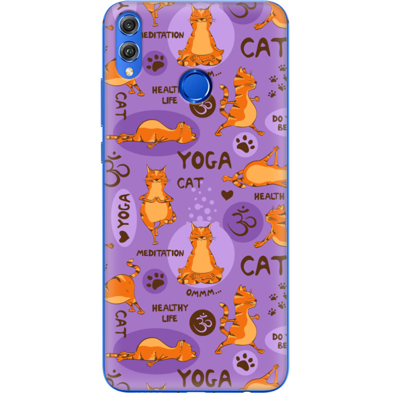 Чехол Uprint Honor 8x Yoga Cat