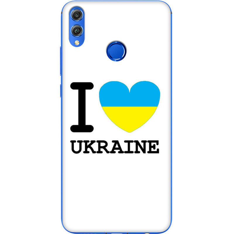 Чехол Uprint Honor 8x I love Ukraine