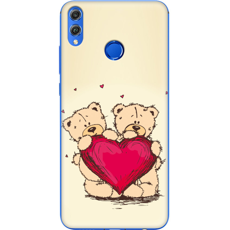 Чехол Uprint Honor 8x Teddy Bear Love