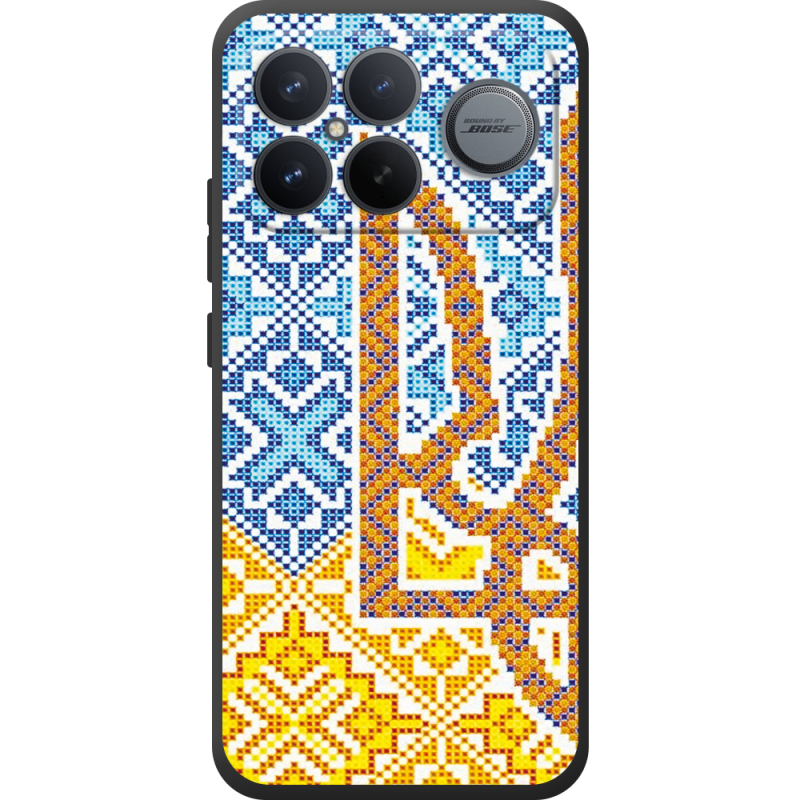 Чохол BoxFace Poco F8 Ultra Тризуб Вишивка