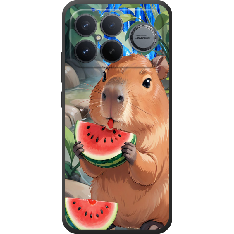 Чохол BoxFace Poco F8 Ultra Капібара з кавуном