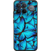 Чохол BoxFace Poco F8 Ultra лазурные бабочки