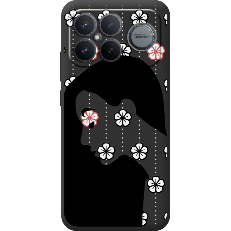 Чорний чохол BoxFace Poco F8 Pro Ultra Flower Hair