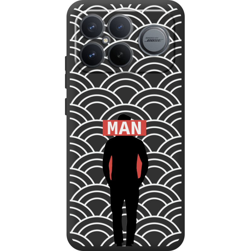 Чорний чохол BoxFace Poco F8 Pro Ultra Man Pattern