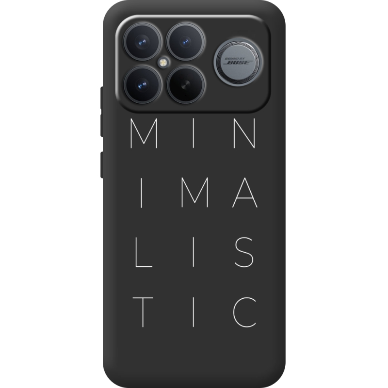 Чорний чохол BoxFace Poco F8 Pro Ultra Minimalistic