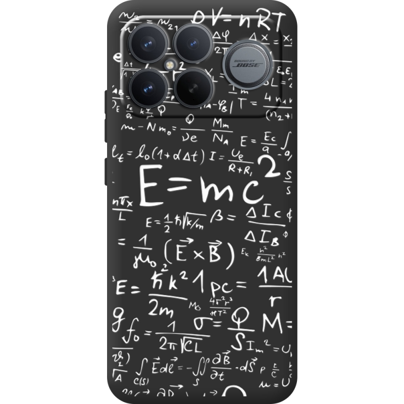 Чорний чохол BoxFace Poco F8 Pro Ultra E=mc2