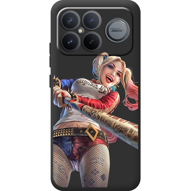 Чорний чохол BoxFace Poco F8 Pro Ultra Happy Harley Quinn