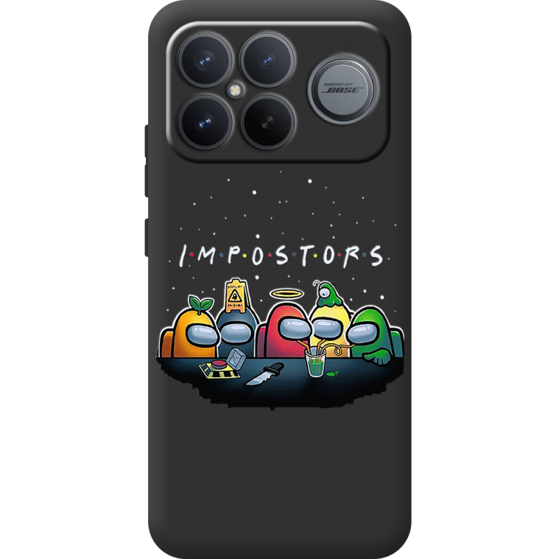 Чорний чохол BoxFace Poco F8 Pro Ultra Among Us Impostors