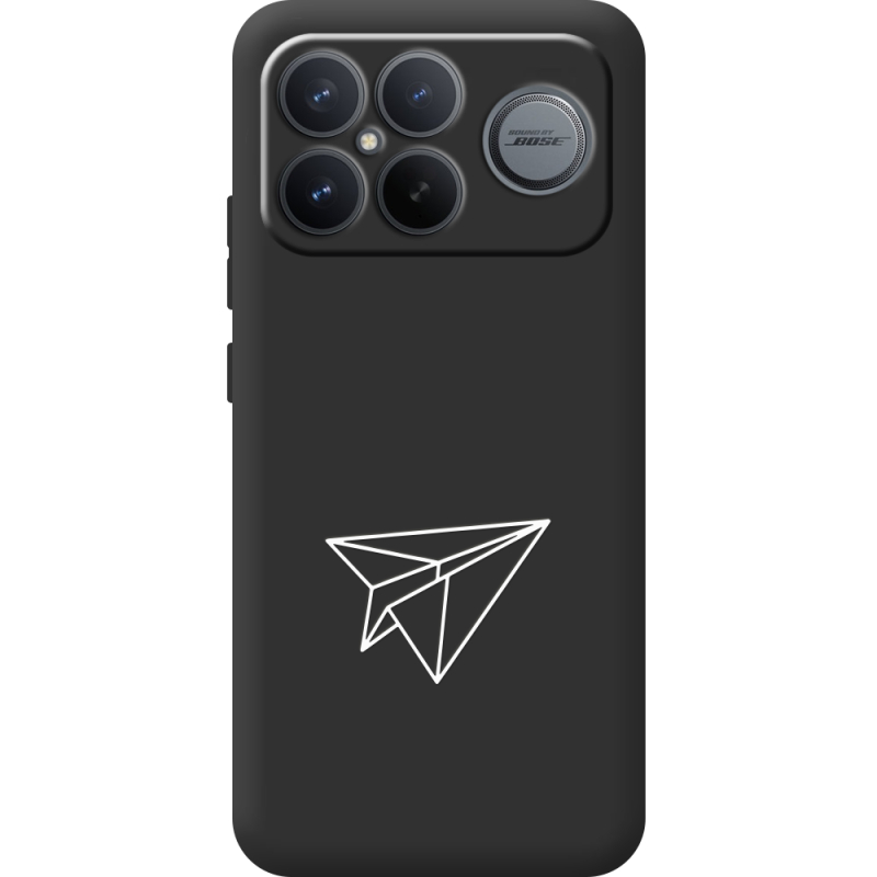 Чорний чохол BoxFace Poco F8 Pro Ultra Paper Plane