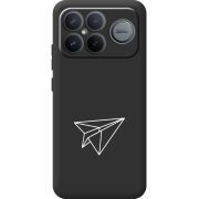 Чорний чохол BoxFace Poco F8 Pro Ultra Paper Plane
