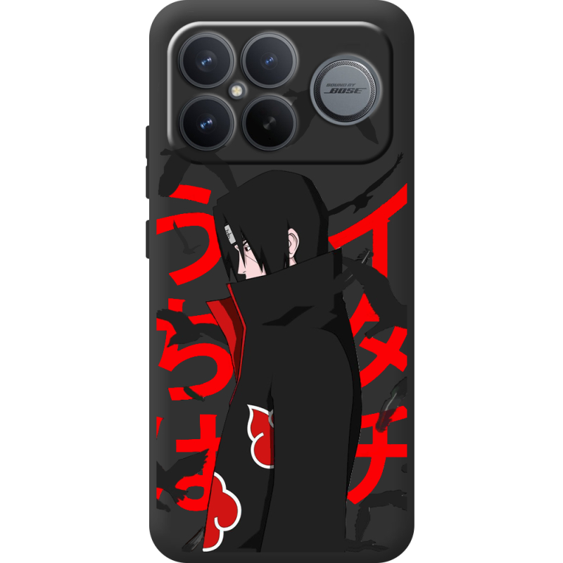 Чорний чохол BoxFace Poco F8 Pro Ultra Учиха Итачи