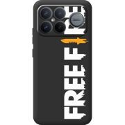 Чорний чохол BoxFace Poco F8 Pro Ultra Free Fire White Logo