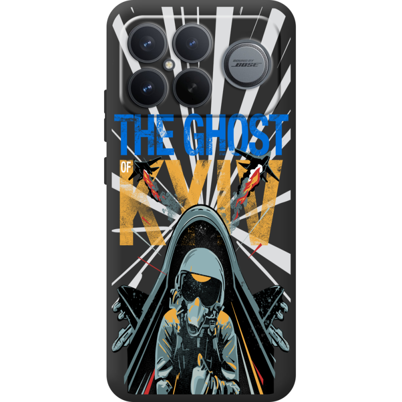 Чорний чохол BoxFace Poco F8 Pro Ultra Привид Києва в дії