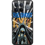 Чорний чохол BoxFace Poco F8 Pro Ultra Привид Києва в дії