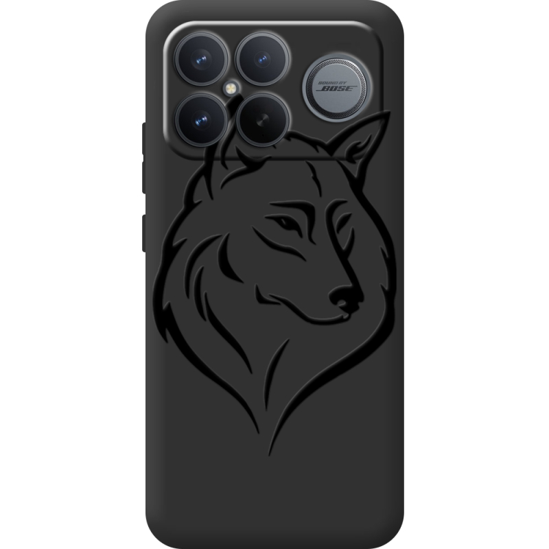 Чорний чохол BoxFace Poco F8 Pro Ultra Wolf
