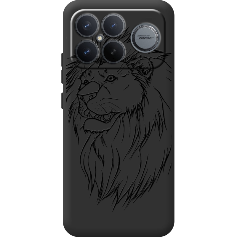 Чорний чохол BoxFace Poco F8 Pro Ultra Lion