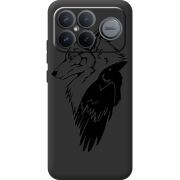 Чорний чохол BoxFace Poco F8 Pro Ultra Wolf and Raven