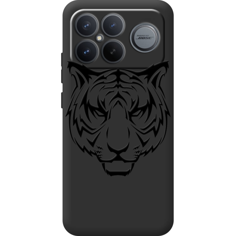 Чорний чохол BoxFace Poco F8 Pro Ultra Tiger