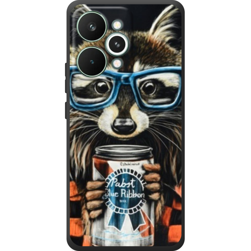 Чохол BoxFace Realme 15 Pro Енот с банкой