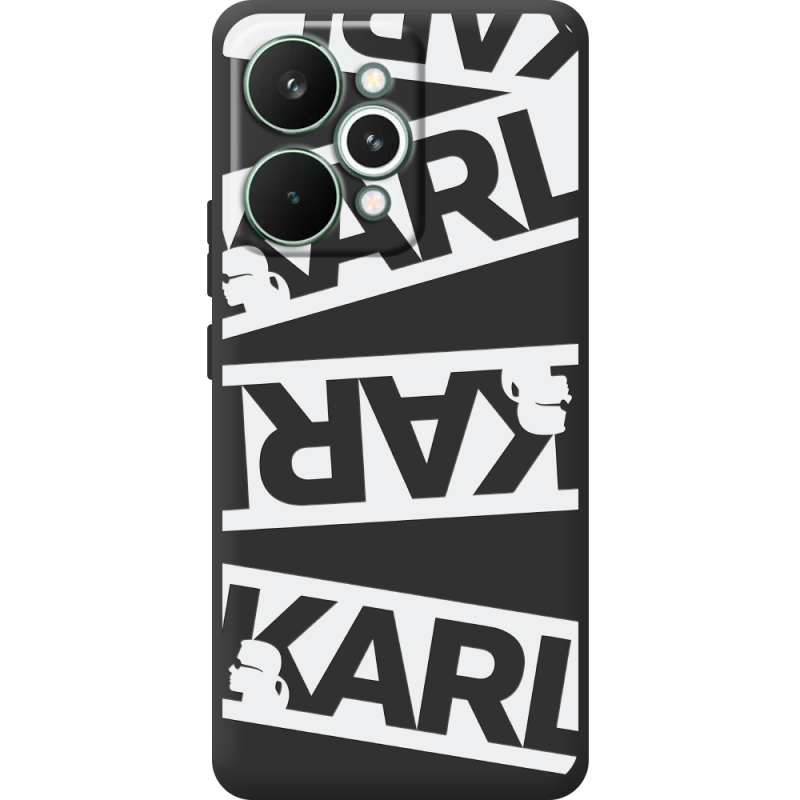 Чорний чохол BoxFace Realme 15 Pro White Karl