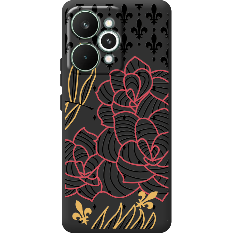 Чорний чохол BoxFace Realme 15 Pro FranceFlowers