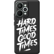 Чорний чохол BoxFace Realme 15 Pro Hard Times Good Times
