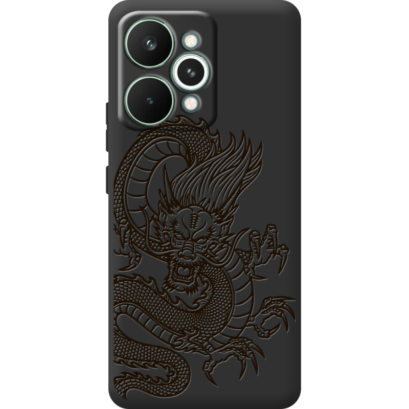 Чорний чохол BoxFace Realme 15 Pro Chinese Dragon