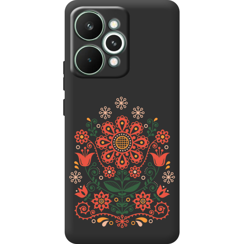 Чорний чохол BoxFace Realme 15 Pro Ukrainian Ornament