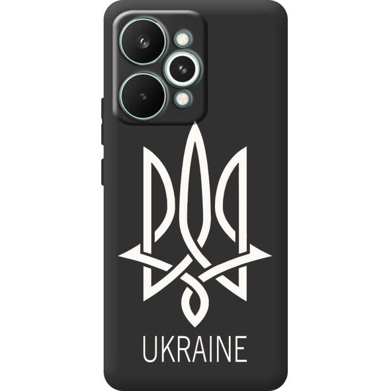 Чорний чохол BoxFace Realme 15 Pro Тризуб монограмма ukraine