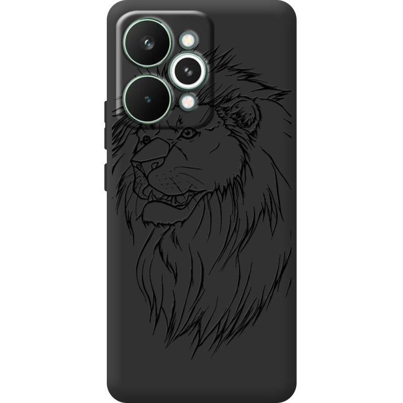 Чорний чохол BoxFace Realme 15 Pro Lion
