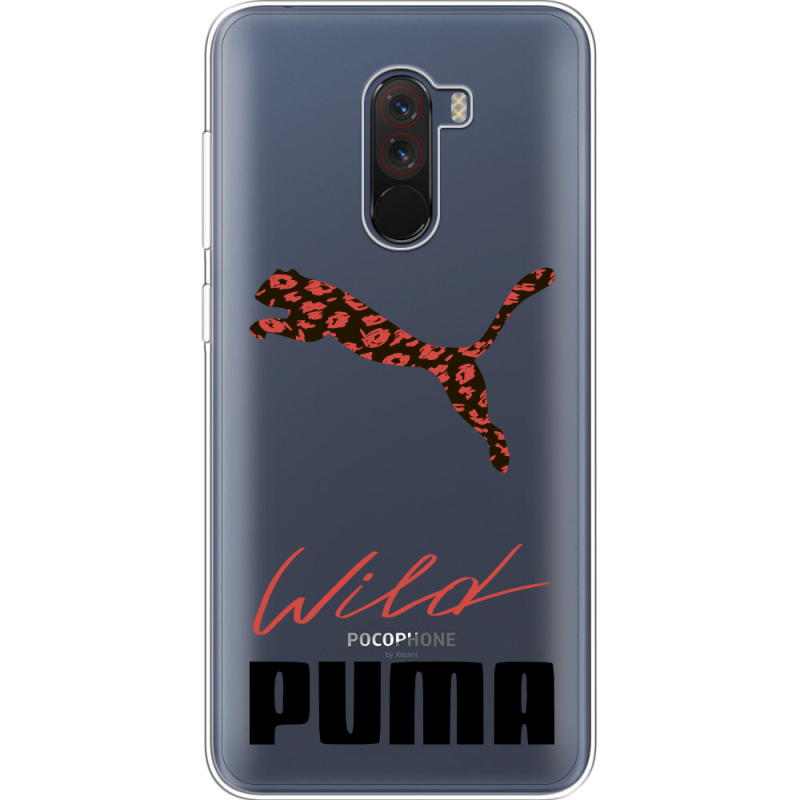 Прозрачный чехол Uprint Xiaomi Pocophone F1 Wild Cat