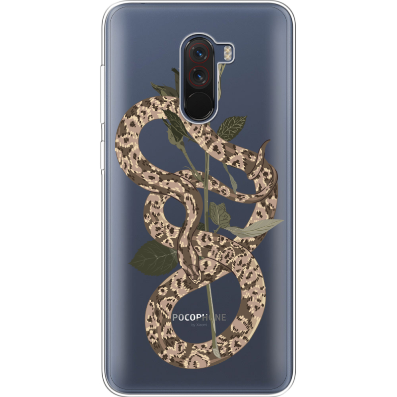 Прозрачный чехол Uprint Xiaomi Pocophone F1 Glamor Snake