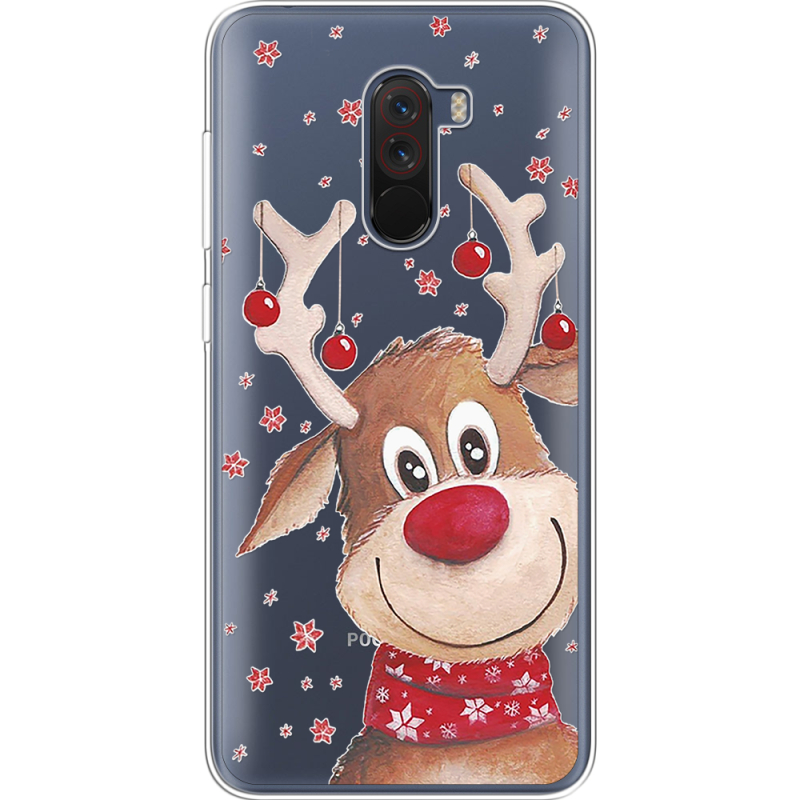 Прозрачный чехол Uprint Xiaomi Pocophone F1 Winter Deer