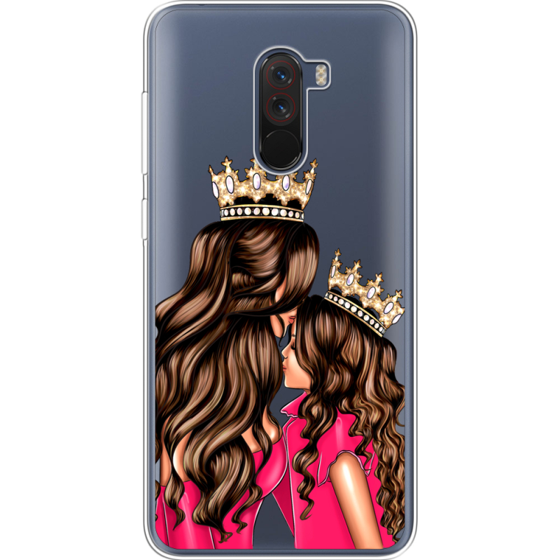 Прозрачный чехол Uprint Xiaomi Pocophone F1 Queen and Princess