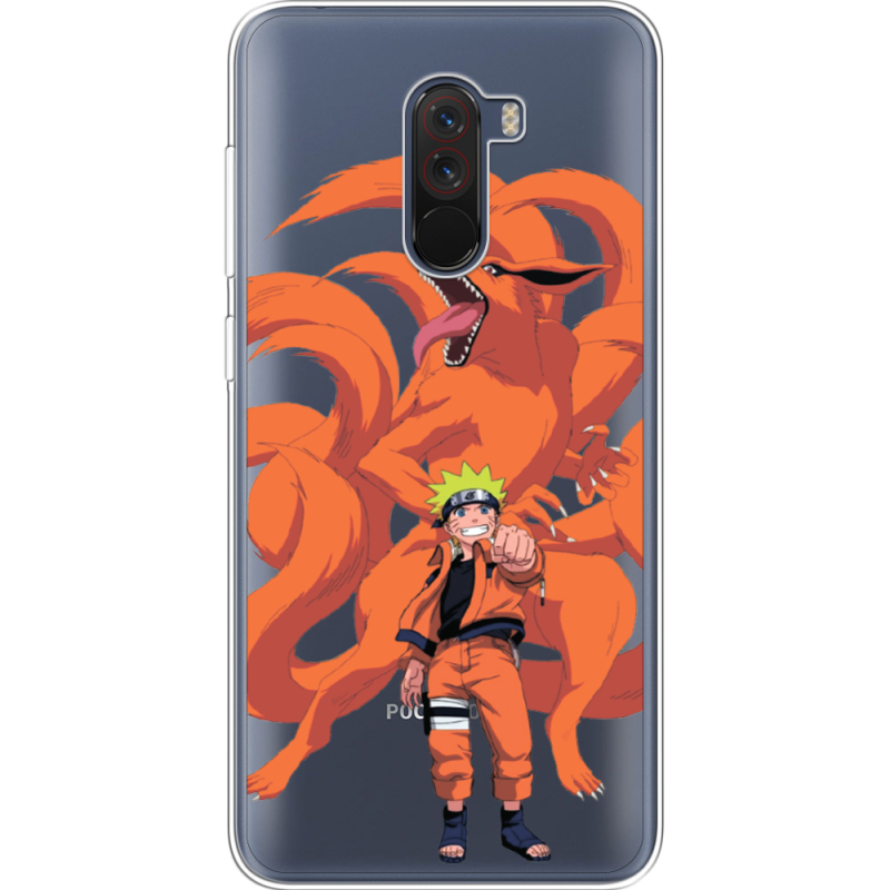 Прозрачный чехол Uprint Xiaomi Pocophone F1 Naruto and Kurama