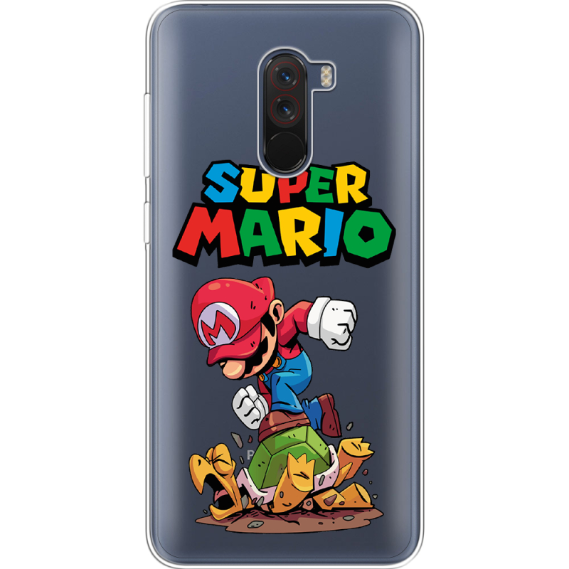 Прозрачный чехол Uprint Xiaomi Pocophone F1 Super Mario