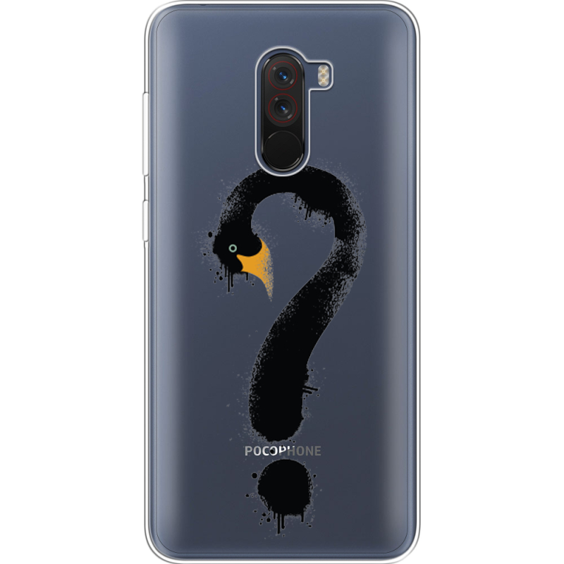 Прозрачный чехол Uprint Xiaomi Pocophone F1 Swan question