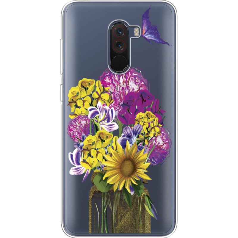 Прозрачный чехол Uprint Xiaomi Pocophone F1 My Bouquet