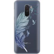 Прозрачный чехол Uprint Xiaomi Pocophone F1 Feather