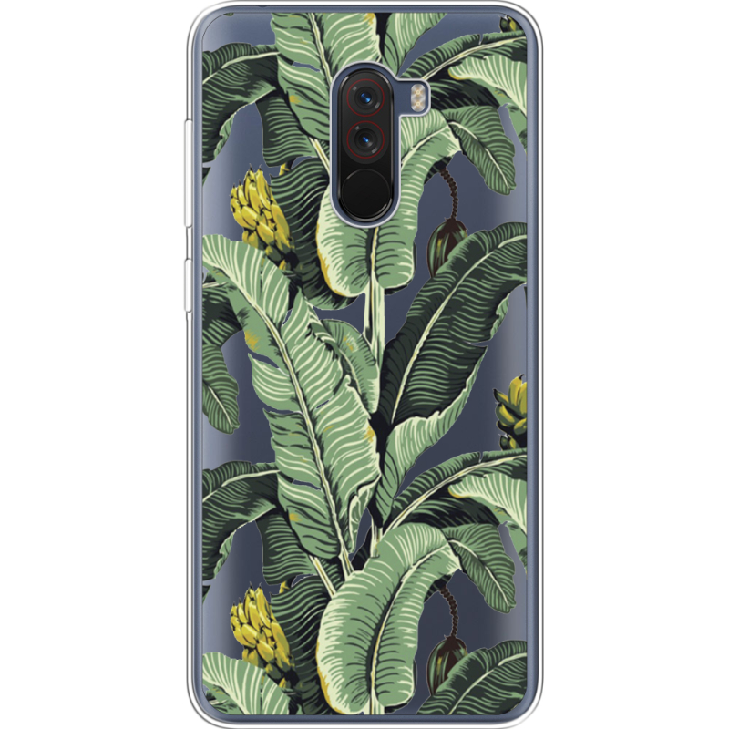 Прозрачный чехол Uprint Xiaomi Pocophone F1 Banana Leaves