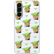 Прозорий чохол BoxFace Samsung Galaxy A37 5G (A376) Pattern Baby Yoda
