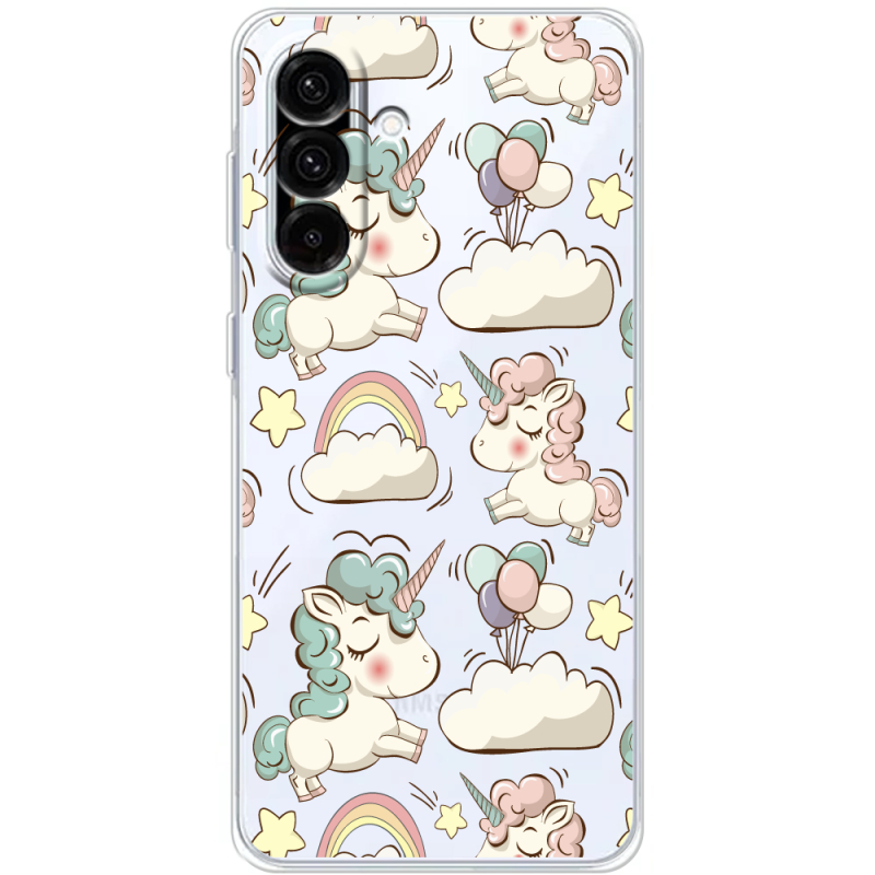 Прозорий чохол BoxFace Samsung Galaxy A37 5G (A376) Unicorns