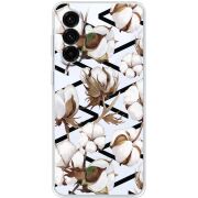 Прозорий чохол BoxFace Samsung Galaxy A37 5G (A376) Cotton flowers